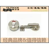 卫生间隔断五金配件不锈钢304门锁公共厕所洗手间 拉手一体门锁