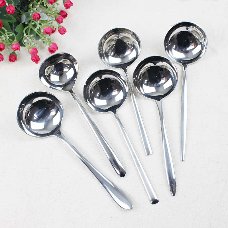 出口西餐具TTX18/10不锈钢汤勺公用分汤勺小汤壳家用盛汤大汤勺子