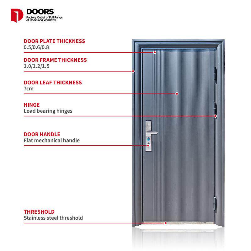 世界之窗磨砂转印0.6板/1.2框拉手手柄房门大门防盗门入户门