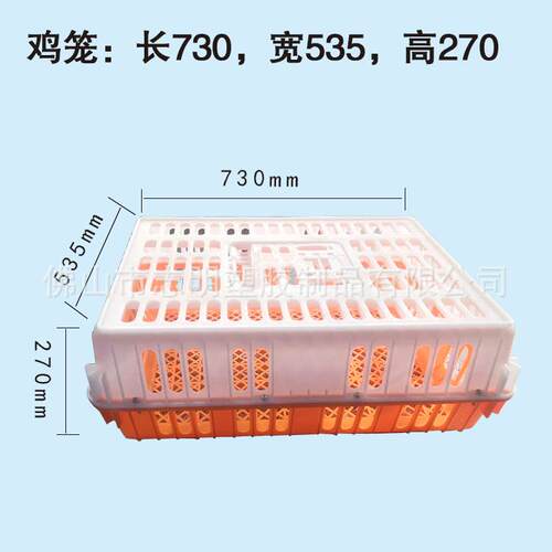 供应塑料鸡笼 加厚新料家禽运输筐 活鸡养殖周转笼自锁式鸡笼