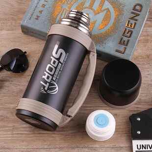 304不锈钢保温杯1500ml 户外大容量车载旅游壶家用水壶大号1.2L