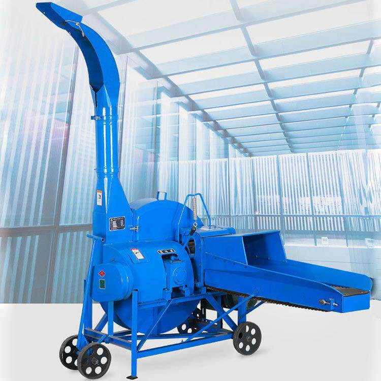 大型立式牛羊饲料铡草机全自动玉米高粱秸秆牧草碎草机高喷揉丝机