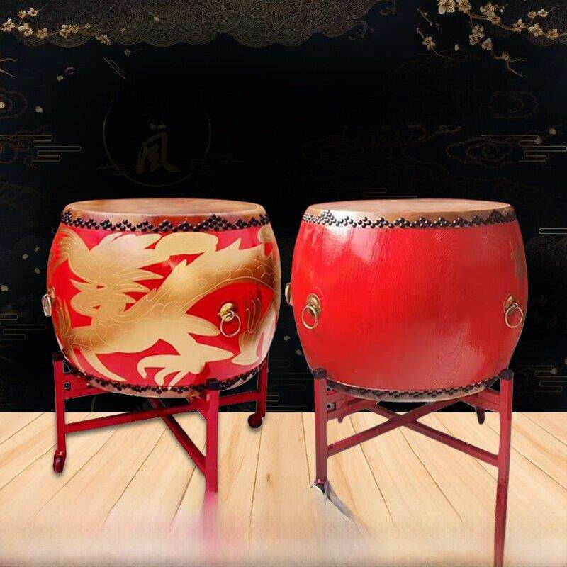 大鼓春木黄牛皮战鼓高音白碎鼓乐队锣鼓牛皮鼓大厅鼓实木加厚原鼓