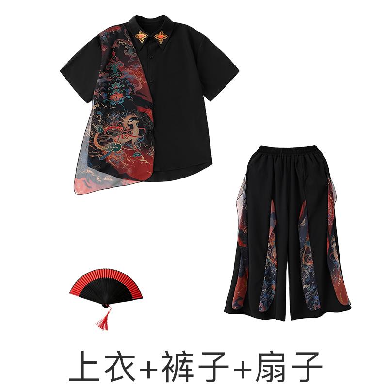 正品甲国潮儿童国演出服中风街舞术潮服霍元武走秀雪龙吟万疆表演图片