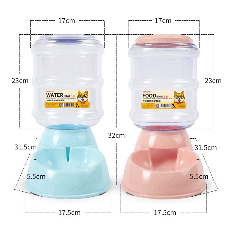 狗盆狗碗双碗自动饮水器泰迪金毛狗狗猫咪宠物自动喂食器大型犬
