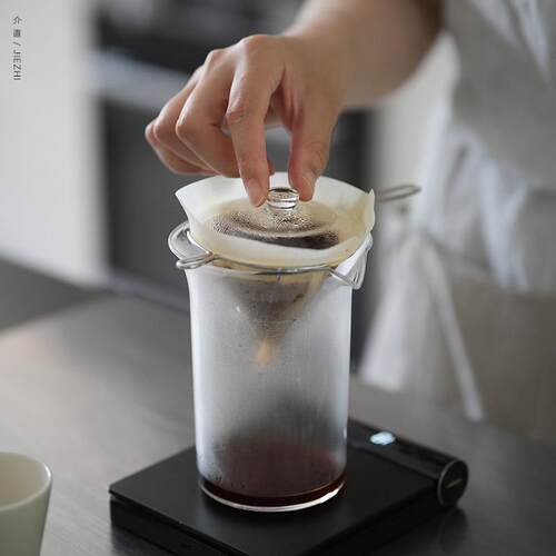 介直 咕哝壶直火玻璃煮壶耐热公道片口壶 木手柄咖啡壶煮冷泡茶壶