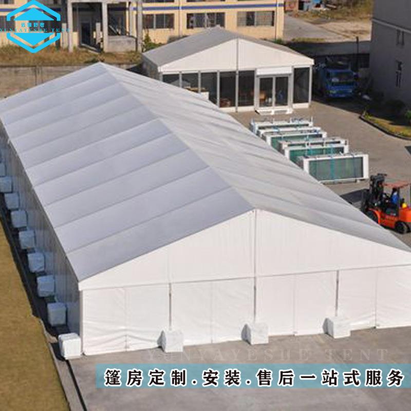 铝合金人字顶篷房采用凤铝做框架易搭建易拆除派对活动展览