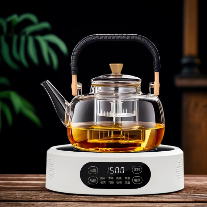 全玻璃恒温煮茶壶电陶炉套装家用多功能围炉煮茶器养生壶