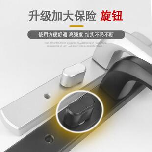 窄边极框阳化台门铝合金妆室浴锁室厨房门把手室内洗手间单舌执手