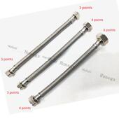 不锈钢编织3点到4点6点进水软管进口厕所厨房宝式 净水器6点4点3点