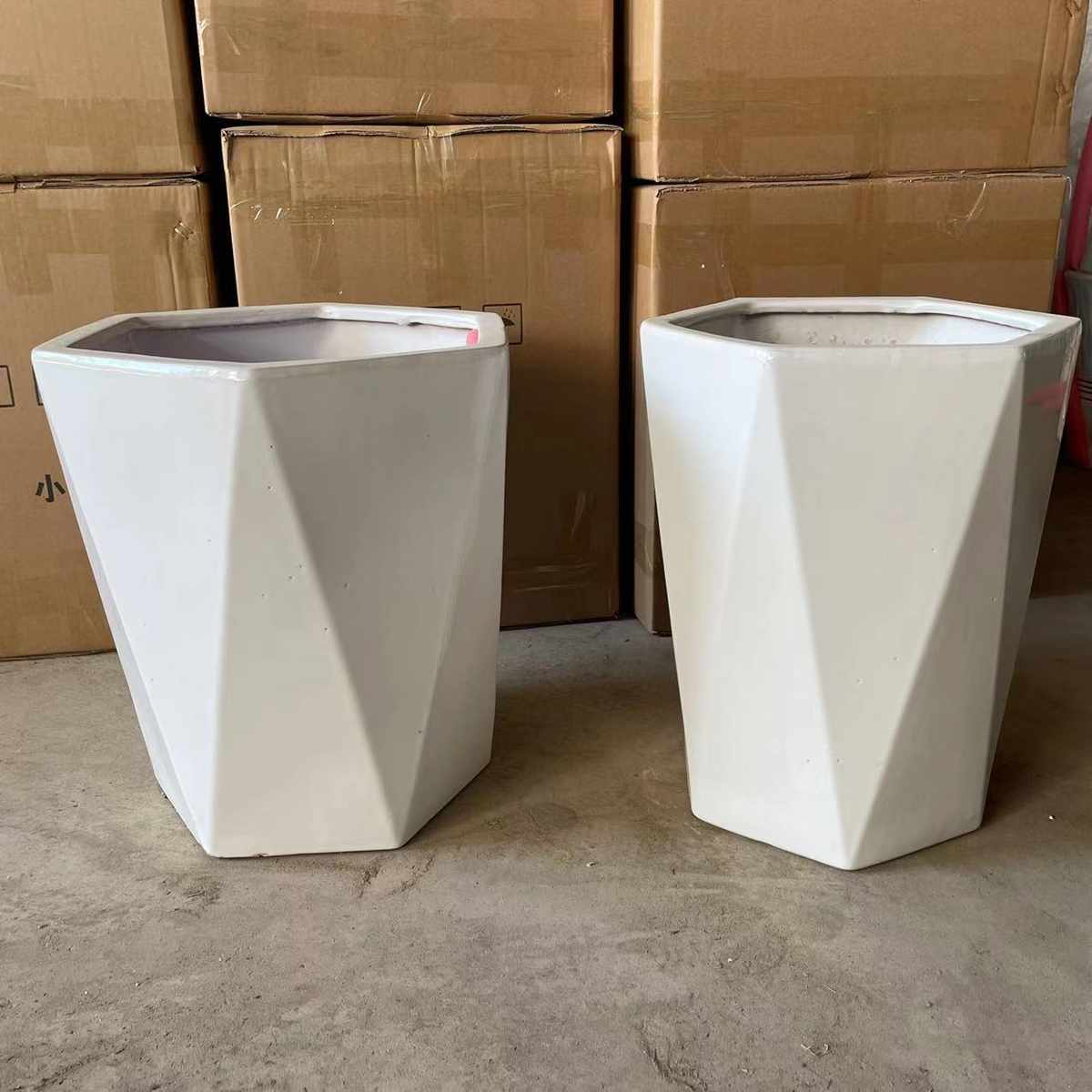 北欧风陶瓷盆大型绿植花盆百搭风格室内外庭院特大花盆简约网红