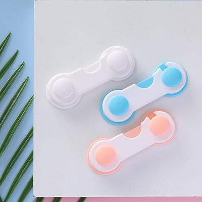 Baby Safety Lock for Wardrobe Plastic Sliding Doors, Snap Lo