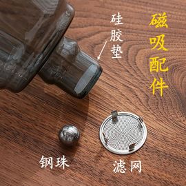 商用茶器磁吸玻璃自动茶具，各类配件，不锈钢滤网硅胶垫老式通用