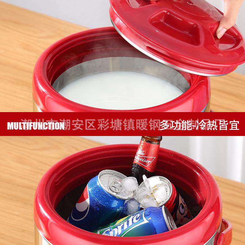 商用不锈钢保温桶出摊专用大容量双层豆浆桶咖啡奶茶保温桶冰桶