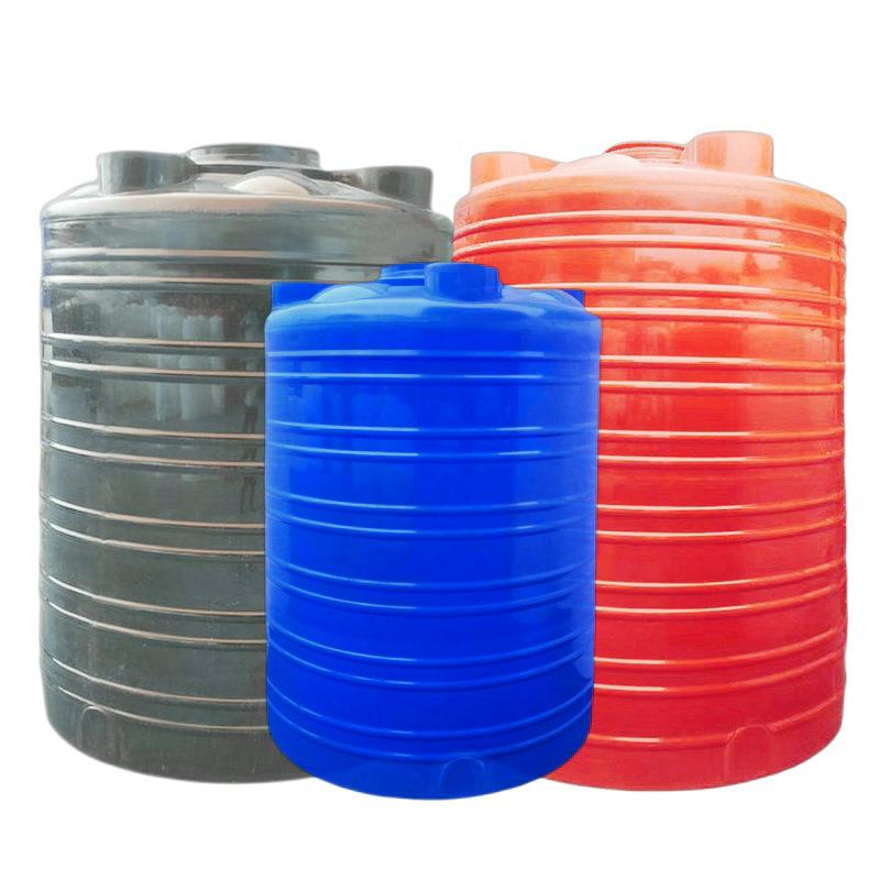5吨工地储水罐惠州塑料水塔10吨卧式工业化工桶搅拌桶家用蓄水桶