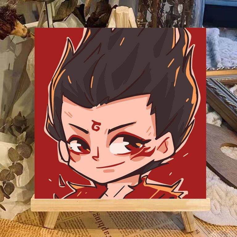 哪吒2魔童闹海DIY小尺寸数字油画手工填色治愈卡通敖丙手绘油彩画