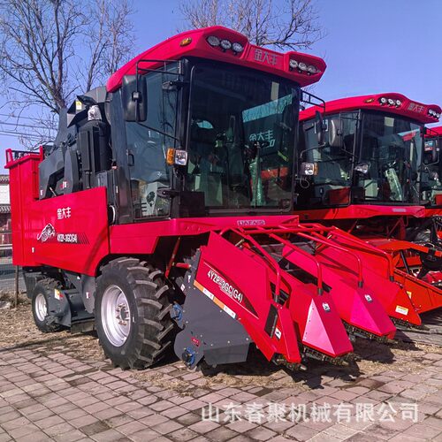收割机厂家直小型2行3行收获机多功能履带式轮式苞米玉米收割机