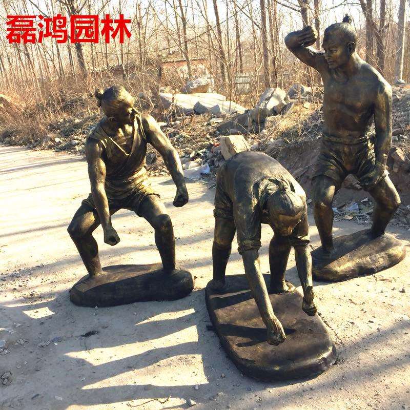玻璃钢人物雕塑厂家大型户外传统农耕文化历史名人物仿铜雕像摆件