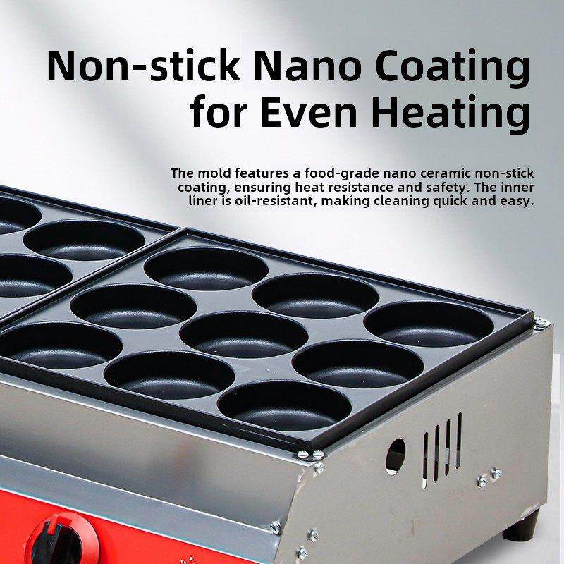 18孔鸡蛋汉堡锅鸡蛋汉堡机炉商业燃气鸡蛋肉汉堡机红豆饼流行小吃,厨房电器,商用烤饼机/煎包/锅贴机,淘宝优惠券,粉丝福利购,淘宝优惠卷