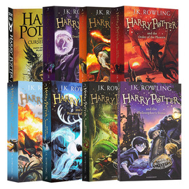 哈利波特英文原版书籍1-8harrypotter英语英国小说正版，jk罗琳哈利波特与魔法石，与被诅咒的孩子纪念版原著名著