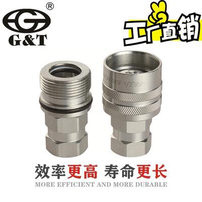 螺纹锁紧式液压快速接头GT-CVV系列工程快换液压管镀锌高压管