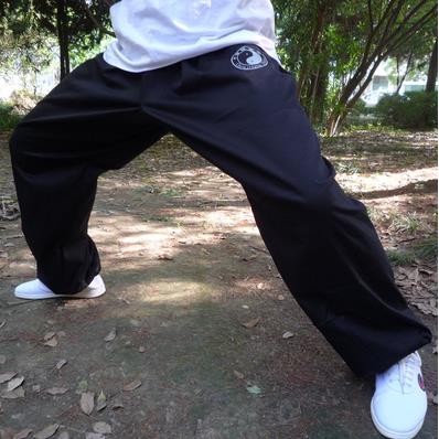 高档练功裤拳麻棉棉加丝太极服夏秋练功裤太极裤 春男女款 武术表