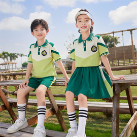 幼儿园园服夏装小学生，校服学院风运动会套装，男女童班服夏季演出服