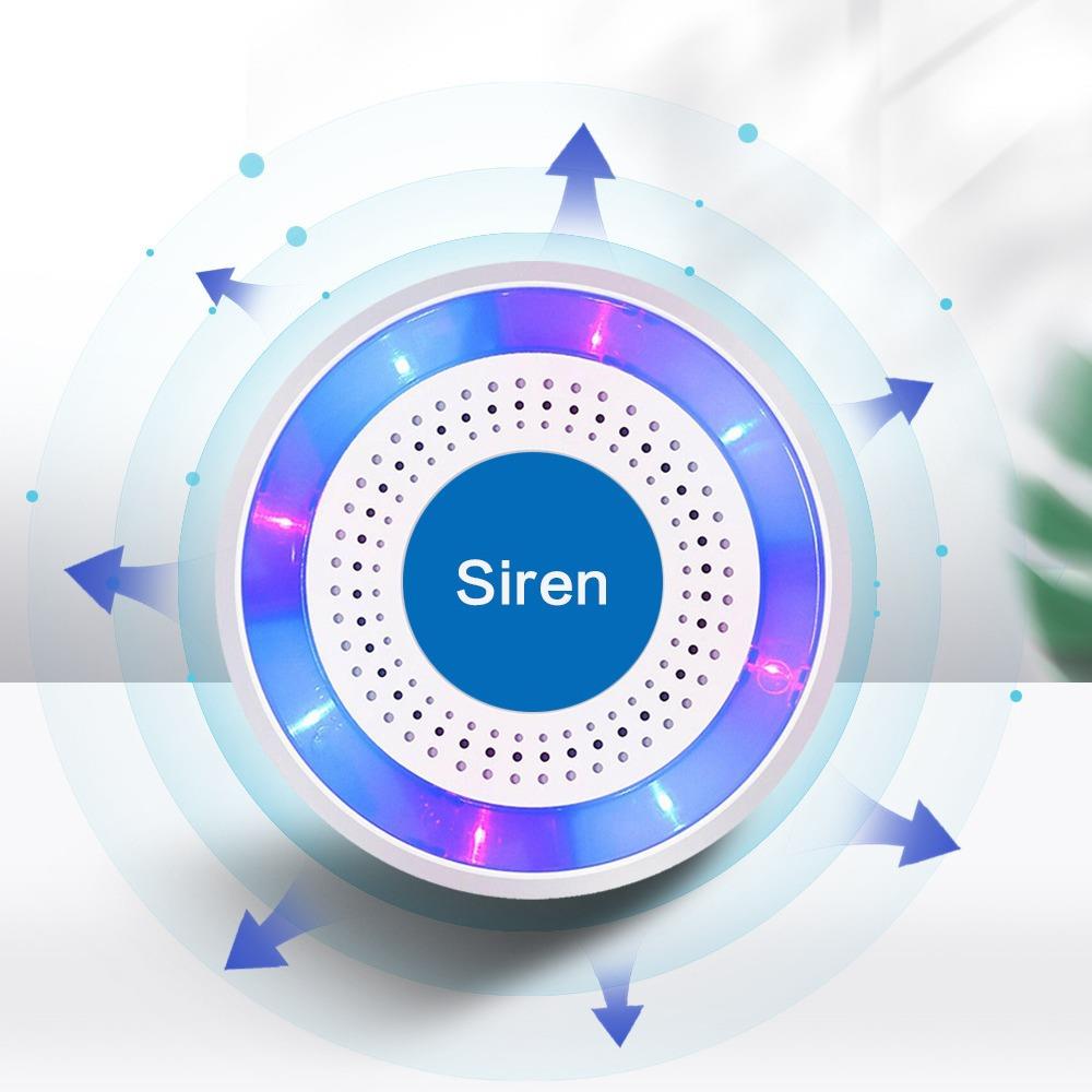 433频无线警PGST号 内室光外声警笛 盗无线声光报警器联网报警 防