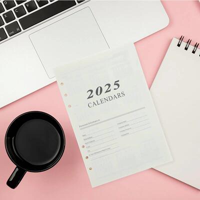 Agenda Page Daily Loose Leaf Paper Note Refill Refills