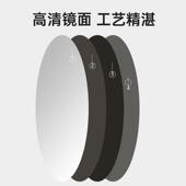 铝合金椭室圆极形简台浴镜浴室卫生间免打孔化119妆镜酒店梳妆美