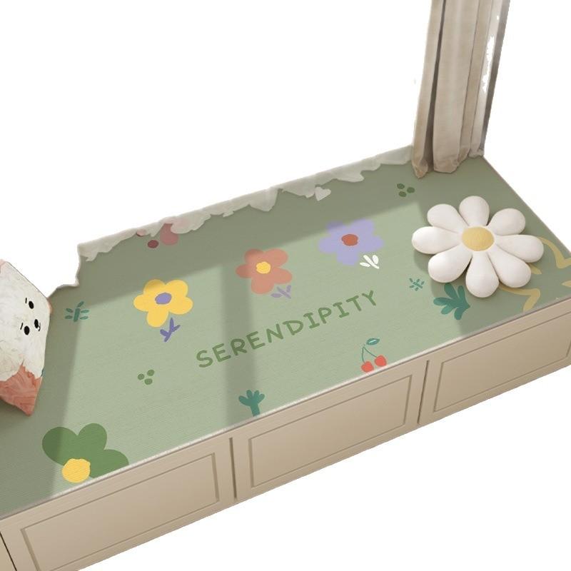 榻榻米花朵印花飘窗四季飘窗垫