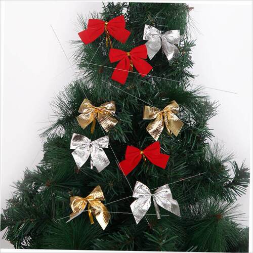 Christmas mini bow Christmas tree wreath accessories圣诞装饰