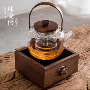 林晓伟 自动上水电陶炉家用玻璃烧水壶小型煮茶器套装简约茶炉