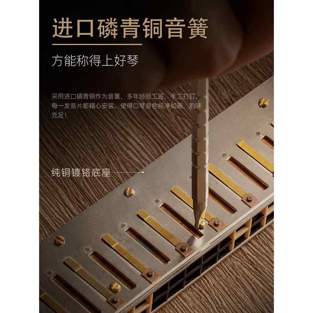 口4孔VHY复音琴C初学者学生儿童成人入门24调孔重音专业演奏2级