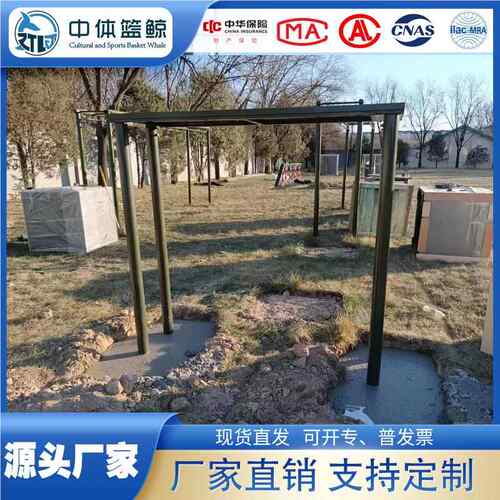 户外室外体400米障训军练健身器墙材跨桩高低碍台独木桥高转bhdz-