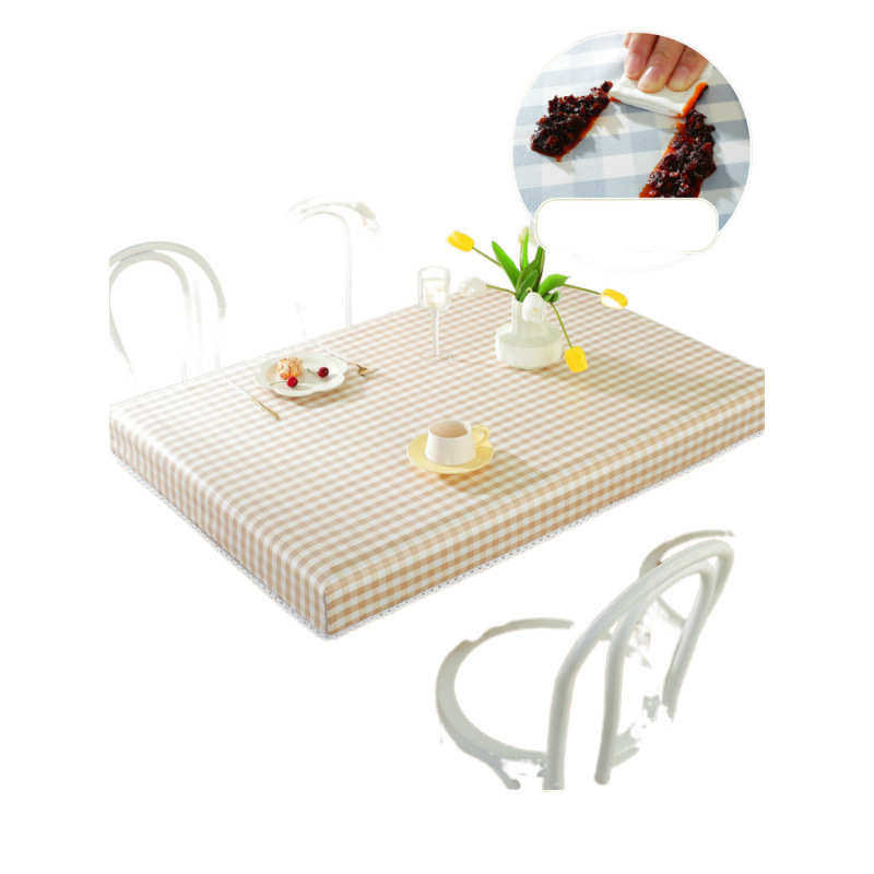 桌布防水防油免洗餐桌布艺茶几罩套幼儿园书桌课桌格子长方形台布,餐饮具,其它,淘宝优惠券,粉丝福利购,淘宝优惠卷