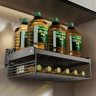 置免上架子厨房物支架微波炉壁挂架打孔家用墙烤箱微波炉收纳式