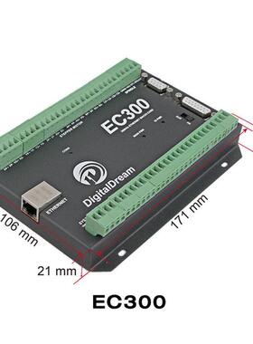 运动控制器以太网6轴 mach3雕刻机控制器数控机床控制EC300