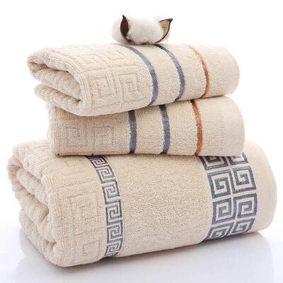 3Pcs Luxury Hotel Cotton Bath Towel Set Hand Face Towel 浴巾
