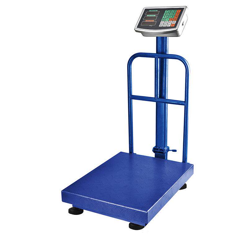 电子计价英文台称150kg300kg/500kg带护栏电子台称电子秤英镑精准
