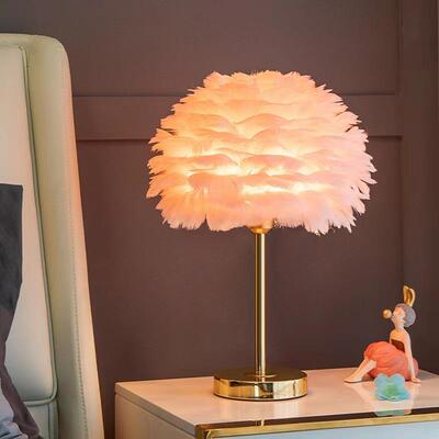 Romantic Wedding Bedroom Bedhead Decorative Desk Lamp卧室台