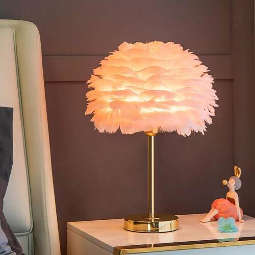 Romantic Wedding Bedroom Bedhead Decorative Desk Lamp卧室台