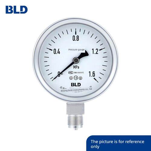 bold Beijing Brady Yth-100。奥不锈钢压力表1.6级径向连接器304
