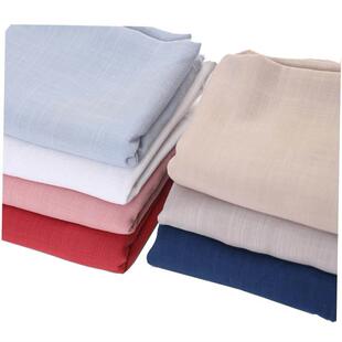 Cotton and hemp cloth clothing fabric linen thin piece pure