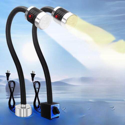 led机床工作台灯24v超亮强磁铁吸冲铣床灯照明台射灯数控维修220V