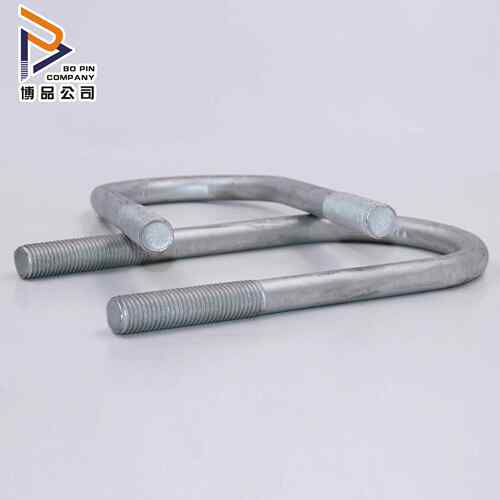 热镀u锌管螺栓厂家现货u型卡箍热浸锌u型型螺丝BO PIN Cu型卡热镀