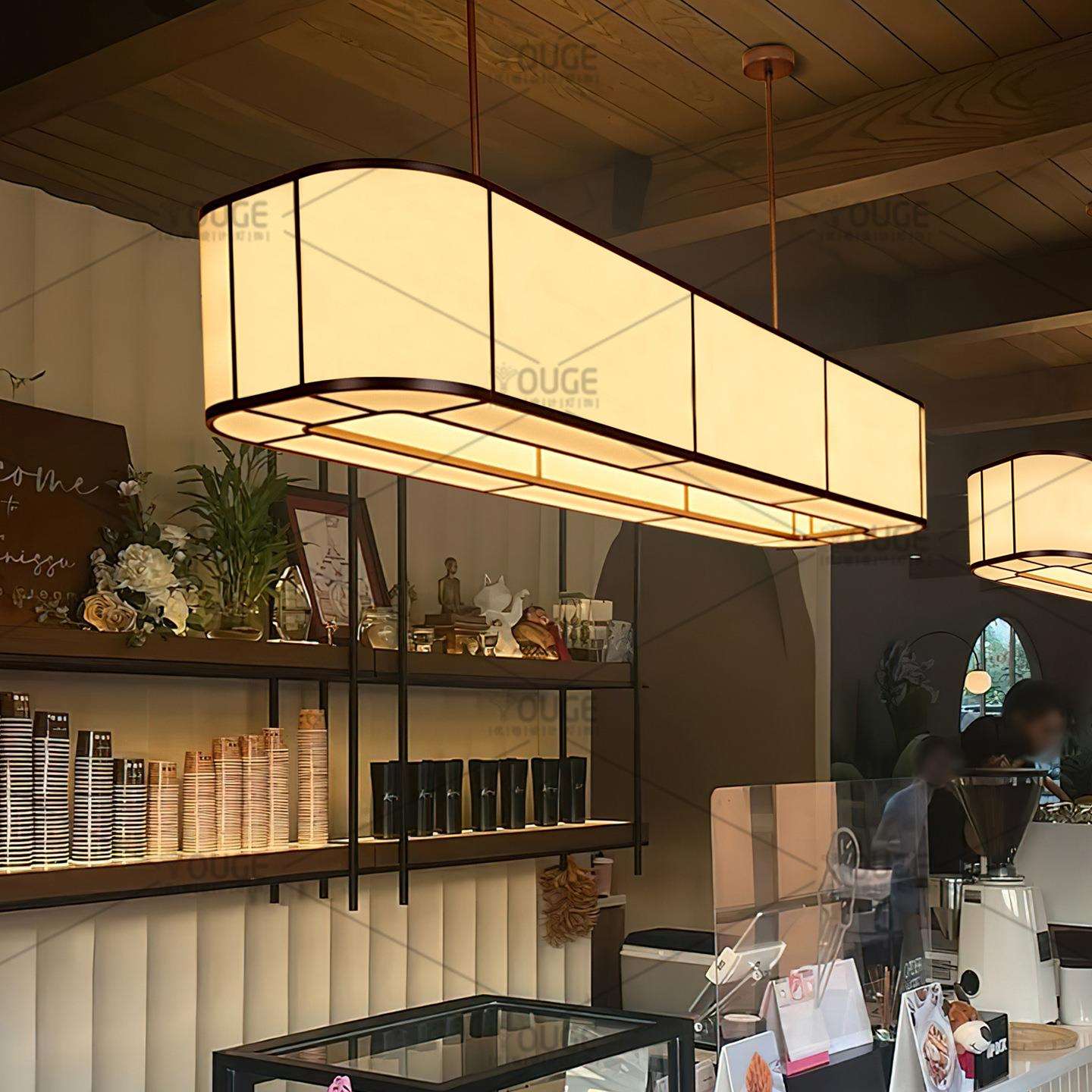 现代简约餐厅吧台吊灯设计师餐饮咖啡厅奶茶店酒店收银台前台灯具