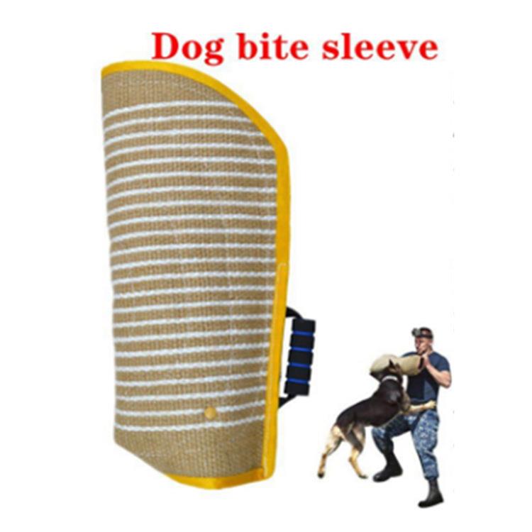 训犬黄麻护袖德牧马犬狗训练套袖训犬扑咬袖训狗用品