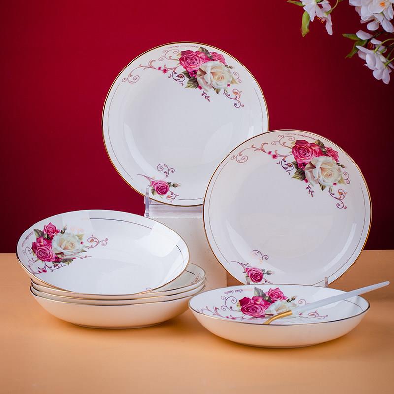 采购产品盘子,骨瓷盘,家庭餐盘,陶瓷餐具,圆瓷盘,深汤盘,米