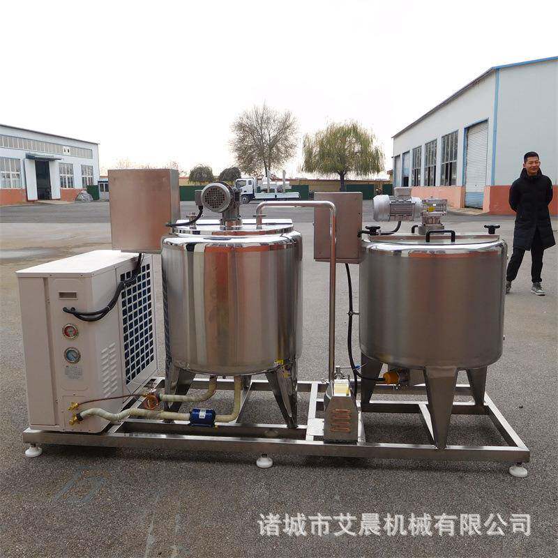 牛奶冷却罐 鲜奶巴氏杀菌设备 三层不锈钢电加热 鲜奶吧杀菌设备